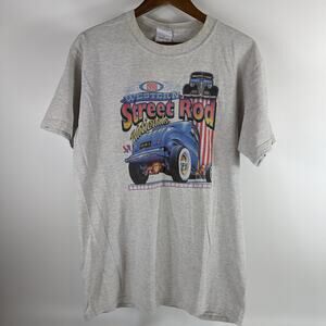 Vintage 1998 Mens Lrg T-Shirt Western Street Rod Nationals Drag Racing NSRA Cali